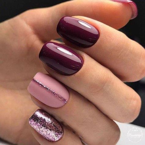 50 The Best Winter Nail Art Design Ideas #nails #nailart #naildesigns Ultimate Fails, Fall Gel Nails, Burgundy Nails, Super Nails, Pretty Nail Art, Trendy Nail Design, Nagel Inspo, Pink Nail, Fall Nail Colors