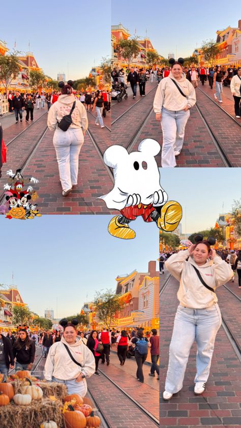 Plus size fall outfits for theme park days. #PlusSizeFashion Disneyland Parks, Theme Park Outfits, Plus Size Fall Outfit, Plus Size Fall, Disneyland Park, Halloween Season, Theme Park, Disneyland, Plus Size Fashion