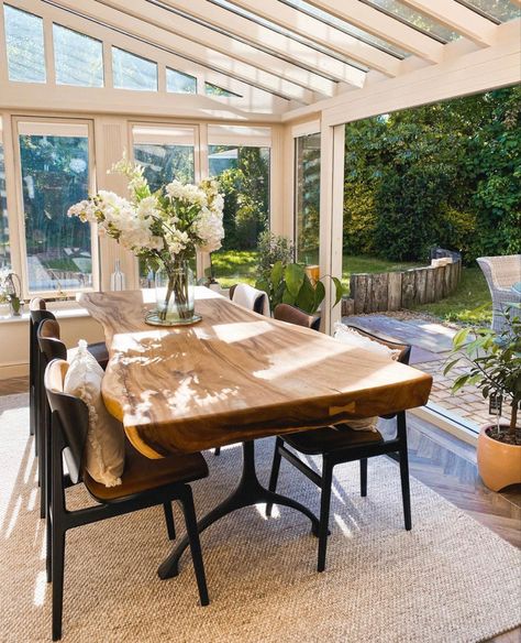 Sunroom Dining Room, Sunroom Dining, Conservatory Decor, Houses Architecture, Conservatory Dining Room, Sunroom Designs, Conservatory Dining, Room Additions, House Inspo