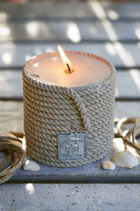 Nautical Candles, Velas Candles, Soya Mumu, Creative Candles, Candle Cover, Candle Art, Candle Inspiration, Homemade Candles, Candles Crafts