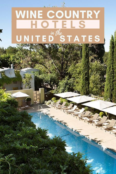 Here are the best Wine Country hotels in the United States. best wine region usa. Best hotels in Napa Valley Wine Country, California, USA. Winery Hotels in the U.S. stay in these best US winery hotels.  best winery hotels in Napa Valley. Best hotels in Sonoma. Plan your next wine country destination today! wine country hotels usa. Stay and sip: the best winery hotels in the USA #winetasting #winetravel #sonoma #napavalley Winery Resort, Dream Destinations Bucket Lists, Country Hotel, Napa Valley Wine, Travel Bucket List Usa, Wine Country California, Best Wine, Beautiful Travel Destinations, Wine Travel