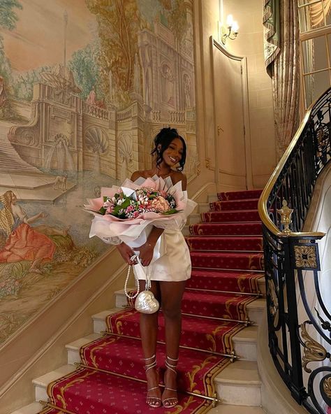 All posts • Instagram Rich Girl Aesthetic Black Women, Rich Black Women Aesthetic, Soft Romance Aesthetic, Manifestation 2025, Black Woman Luxury Aesthetic, The Soft Life, Femininity Aesthetic, Braces Colors, Flower Photoshoot