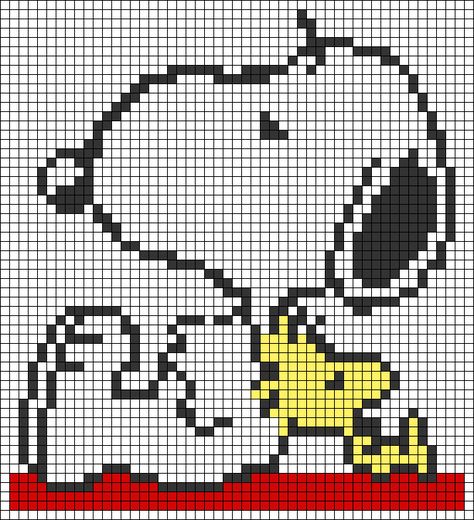 Alpha pattern #50825 | BraceletBook Snoopy Cross Stitch Pattern Free, Crochet Snoopy Blanket, Snoopy Alpha Pattern, Snoopy Cross Stitch, Snoopy Blanket, C2c Crochet Blanket, Knitted Mittens Pattern, Stitch Character, Pixel Crochet