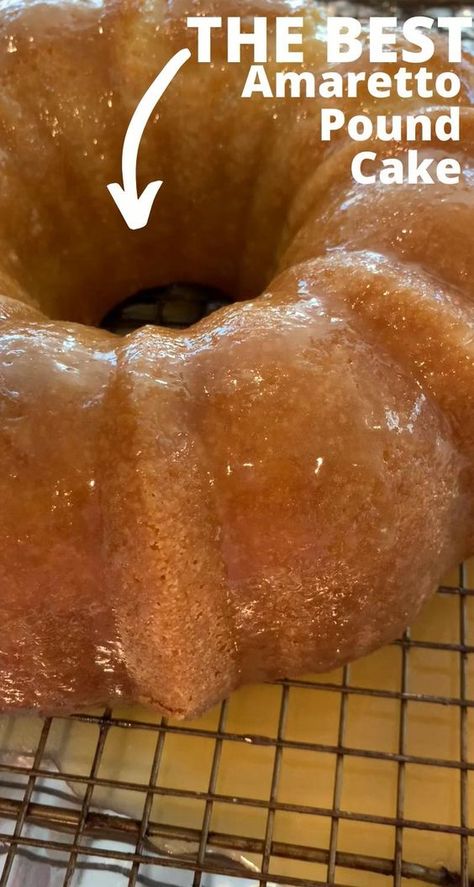 Moscato Cake Recipe, Amaretto Glaze For Cake, Alcohol Pound Cake Recipes, Boozy Bundt Cake, Amaretto Cream Cheese Frosting, Italian Bundt Cake Recipes, Boozy Cakes Alcoholic Cupcakes, Amaretto Cake Recipe Easy, Almond Joy Bundt Cake