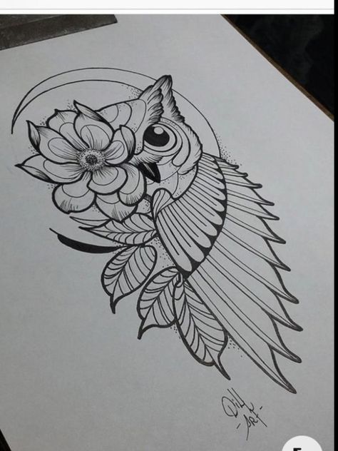 Mistletoe Tattoo, Owl Thigh Tattoos, Snow Tattoo, Cute Owl Tattoo, Gothic Tattoos, Owl Wisdom, Unique Wrist Tattoos, Hipster Drawings, Remembrance Tattoos