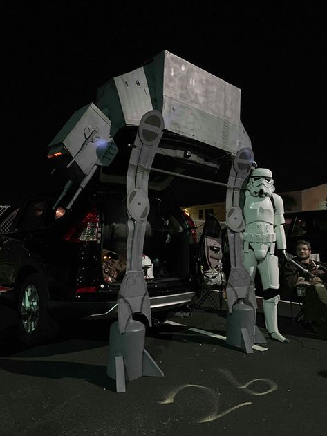 Darth Vader Trunk Or Treat, Diy Star Wars Trunk Or Treat, Star Wars Truck Or Treat, Star Wars Trunk Or Treat Ideas For Cars, Trunk Or Treat Star Wars, Star Wars Trunk Or Treat Ideas, Star Wars Halloween Decorations, 2024 Dance, Star Wars Office