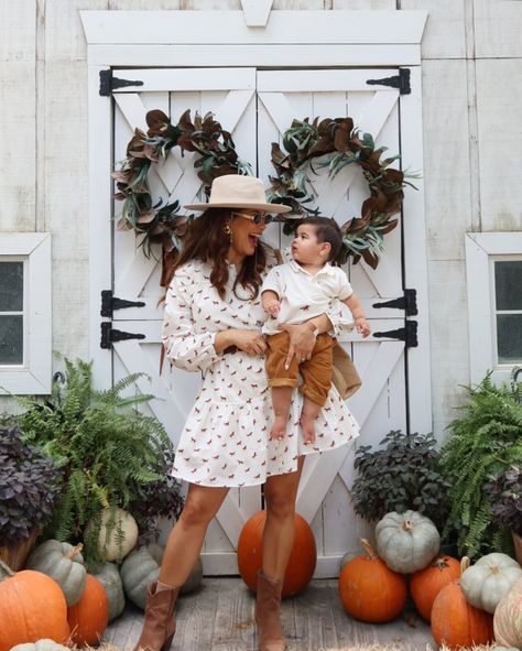 Fall memories with my little pumpkin 🎃🍂 There’s nothing better than matching cozy vibes and creating special moments together! This family photo was all about embracing the season in style. My fall outfit pairs perfectly with the festive pumpkins, while my baby boy looks dapper in his corduroy pants and classic shirt. 👩‍👦💛 @pinkchickenny #miamifashionblogger Autumn is for mom and son moments like these—hayrides, pumpkin patches, and lots of smiles! Save this for your next fall family pictu... Mom And Son, Pumpkin Patches, Looking Dapper, Cozy Vibes, Fall Family, Lifestyle Tips, Special Moments, Family Photo, Corduroy Pants