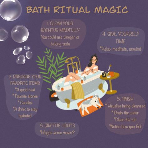 Bath ritual magic is a form of spiritual practice that involves the use of water, herbs, and other natural elements to cleanse the body and mind. . . . #waterelement #bathritual #bathrituals #witchfamiliar #threefoldlaw #witchcraftspells #spellcasting #spellwork #candlemagick #witchcraftforbeginners #witchcraftspells #wiccanwitch #witchcraft #greenwitch #eclecticwitch #babywitch #spellcaster #modernwitchcraft #spelljar #beginnerwitch #beginnerwitchcraft #divination #witchspells #witchythings Bath Salts Diy Recipes, Spiritual Cleansing Bath, Mythology Creatures, Bath Salts Diy, Ritual Magic, Witches Familiar, Astrology Tarot, Spiritual Bath, Magic Spell Book