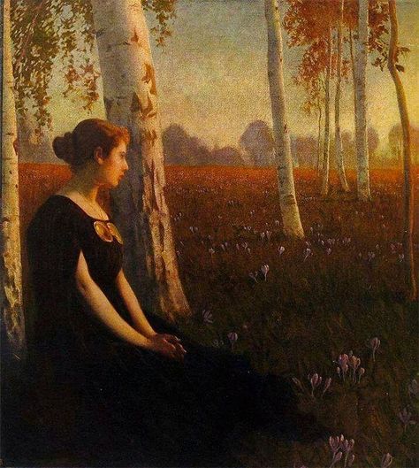 Paul Hoecker（1854ー1910） Rays Of The Sun, The Moon, The Sun, A Woman, Moon, Sun