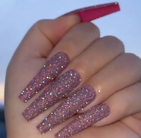 Nagel Inspiration, Nail Glow, Sparkly Acrylic Nails, Nail Art Fall, Nails Design With Rhinestones, Nail Design Inspiration, Simple Acrylic Nails, Pretty Nail Art Designs, Pretty Nail Art