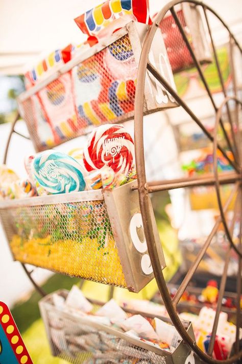 Candy Ferris Wheel, Boardwalk Party, Boardwalk Theme, Carnival Theme Party, Hello Wonderful, Carousel Party, Circus Theme Party, Carnival Wedding, Nostalgic Candy