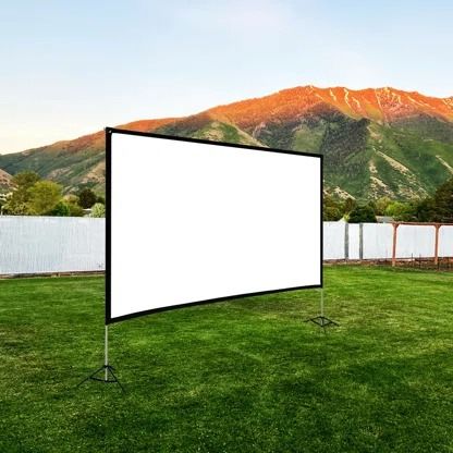 Outdoor Movie Projector Screen, 120 Inch Projector Screen, Outdoor Projector Screen, Portable Projector Screen, Outdoor Movie Screen, Backyard Reception, Projection Screens, Outdoor Projector, Backyard Movie