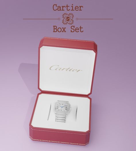 💎Cartier Box Set (Deco) - Santos De Cartier Watch (Wearable)💎Public Release 05/13/22 Cartier Sims 4 Cc, Sims 4 Cartier, Sims 4 Watch Cc, Alpha Cc, 4 Family, Cc Sims4, Roblox Clothing, Sims 4 Family, Sims 4 Children