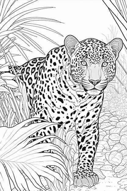 Leopard Drawing, Cat Template, Leopard Art, Big Cats Art, Dog Coloring Page, Background Wallpaper For Photoshop, Cool Coloring Pages, Nature Art Painting, Bear Art