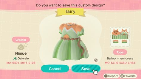 Acnh Fairy Lights Design, Fairycore Animal Crossing Outfits, Acnh Fairy Core Clothes Codes, Acnh Pixie Hollow, Acnh Fairy Dress Code, Acnh Fairy Dress, Animal Crossing Clothes Fairycore, Acnh Fairy Designs Clothes, Acnh Tinkerbell