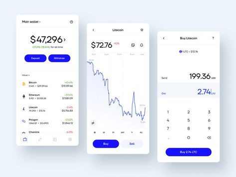 Do you save money for a rainy day by investing in cryptocurrency? Then you need an all-in-one tool to manage your finances. In this concept of a crypto trading app, you have extensive info about your wallet: total and split balance, total income, valuable currencies with their live ratings, etc. You can invest and earn money on the go, planning future investments. We believe in the power of design. Need a professionally-looking app concept within one week? We can make it possible. Planning Future, Trading App, Crypto Wallet, App Concept, Modern Website Design, Investing In Cryptocurrency, Finance App, Business Launch, Crypto Trading