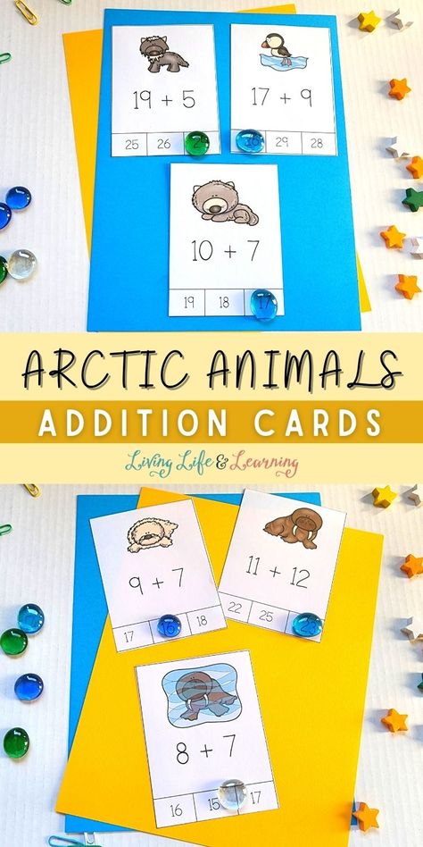 Arctic Animals Activities, Arctic Animals Preschool, Arctic Animals Crafts, Abc Tracing, Animal Activities For Kids, Preschool Math Worksheets, Polar Animals, Basic Math Skills, Winter Preschool