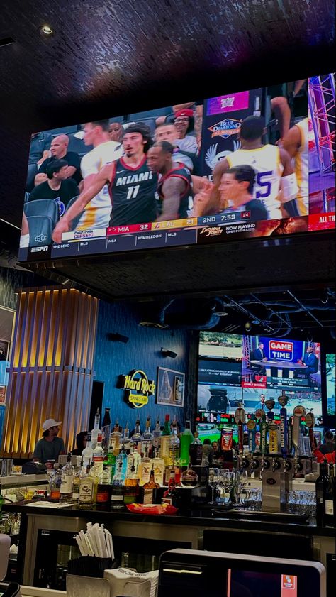 Sports Bar Aesthetic, Bar Instagram Story, Casino Aesthetic, Aesthetic Sports, Bar Aesthetic, Blue Diamond Almonds, Identity Project, Hollywood Florida, Crazy Ideas