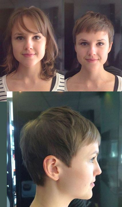 Cropped Hair, Before And After Haircut, Crop Hair, Ladies Hair, Gamine Style, Really Short Hair, Very Short Haircuts, Short Hair Pixie Cuts, Beauty Hairstyles