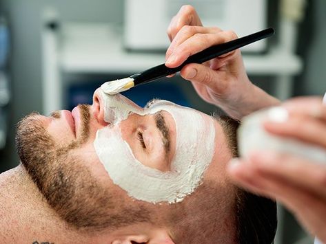 Nyc Hair Salon, Men Skin Care Routine, Straight Razor Shaving, Thick Hair Cuts, Best Skin Care Routine, Acne Facial, Skin Care Clinic, Cosmetic Treatments, Grooming Routine