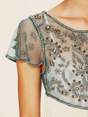 Tul con pedrería Haute Couture Embroidery, Tambour Beading, Estilo Hippie, Couture Embroidery, Couture Mode, Couture Details, Sewing Inspiration, Fashion Details, Couture Fashion