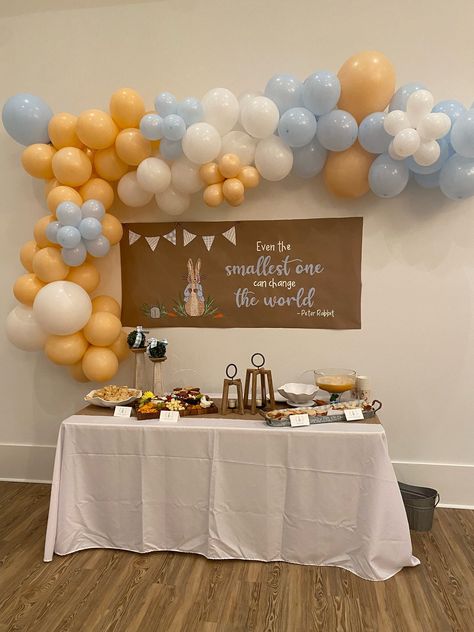 Baby Shower Painted Banner, Painted Banners, Sign Painting, Paper Banners, Baby Shower Banner, Butcher Paper, Peter Rabbit, Party Signs, Painted Signs