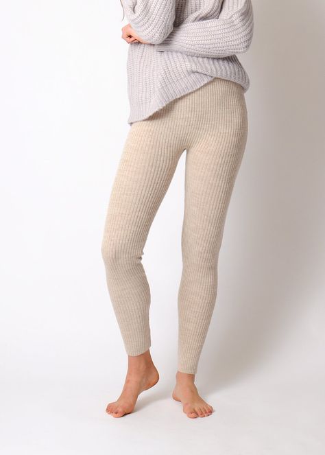 Lauren Manoogian Rib Leggings Knit Leggings Outfit, Ski Fit, Pale Fire, Knitted Leggings, Jesse Kamm, Wool Leggings, Lauren Manoogian, Ace And Jig, Womens History Month