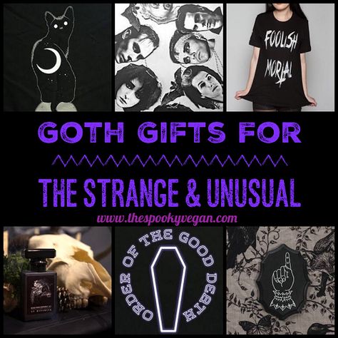 Alternative Gift Ideas, Goth Gift Ideas Diy, Goth Gift Basket, Gifts For Goths, Goth Gifts For Her, Cute Goth Gifts, Gifts For Goth Friends, Goth Gift Ideas, Goth Gifts