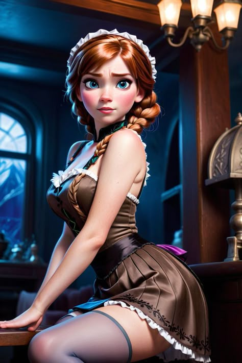 Playground - Princess anna from frozen Dark Disney Princess Art, Disney Parody, Woman Draw, Dark Disney Princess, Princess Anna Frozen, Anna From Frozen, Alita Battle Angel Manga, 3d Karakter, Disney Princess Artwork