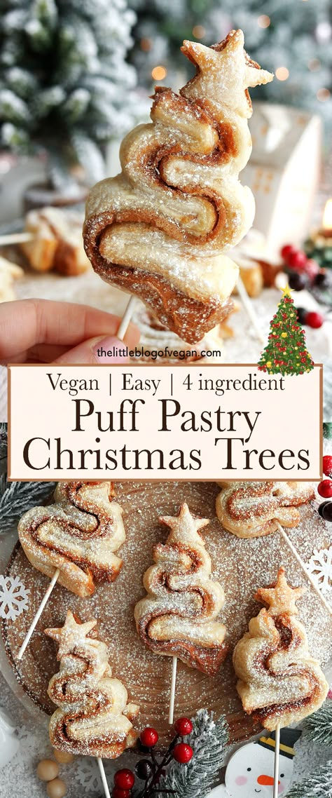 Pinterest pin of a christmas tree pastry Christmas Tree Pastries, Christmas Tree Breakfast Pastry, Christmas Tree Pastry Nutella, Nutella Christmas Trees, Christmas Breakfast Ideas Puff Pastry, Christmas Tree Desert, Nutella Pastry Christmas Tree, Christmas Tree Nutella Puff Pastry, Holiday Puff Pastry Recipes