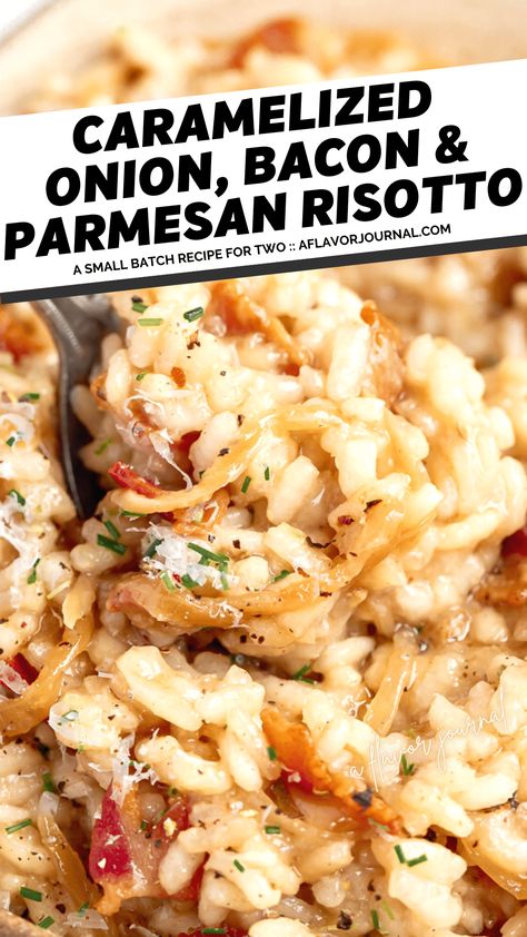 Risotto Recipes Steak, Dinner Ideas With Risotto, Carmelized Onion Risotto Recipes, Bacon Rissoto Recipes, Risotto Recipes Crockpot, Onion Heavy Recipes, Dinner With Risotto, All Natural Ingredient Recipes, Risotto Recipes Vegetable