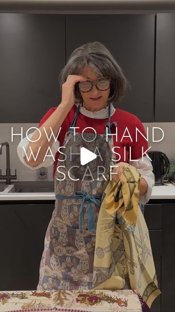 Nearly New Cashmere Co on Instagram: "Your ultimate silk scarf hand washing guide is here!  Head to our YouTube channel to watch the full length video and keep your scarves looking their best.   You will learn: - Essential tips for hand washing a silk scarf - The correct water temperature - Choosing the best detergents for silk - The key product for stain removal - Common mistakes to avoid when washing silk - How to iron a silk scarf  #nearlynewcashmere #secondhandcashmere #recycledcashmere #silkscarves #silkscarf #silkfashion #scarvescollection #scarves #vintagescarfs #vintagesilkscarf #scarfsilk #squarescarfsilk #vintagescarf #fashionscarf #hermesscarf #vintagehermesscarf" Silk Scarf Sewing Projects, How To Wear A Silk Scarf, Vintage Hermes Scarf, How To Wash Silk, Stain Removal, Vintage Silk Scarf, Hermes Scarf, Water Temperature, Vintage Scarf