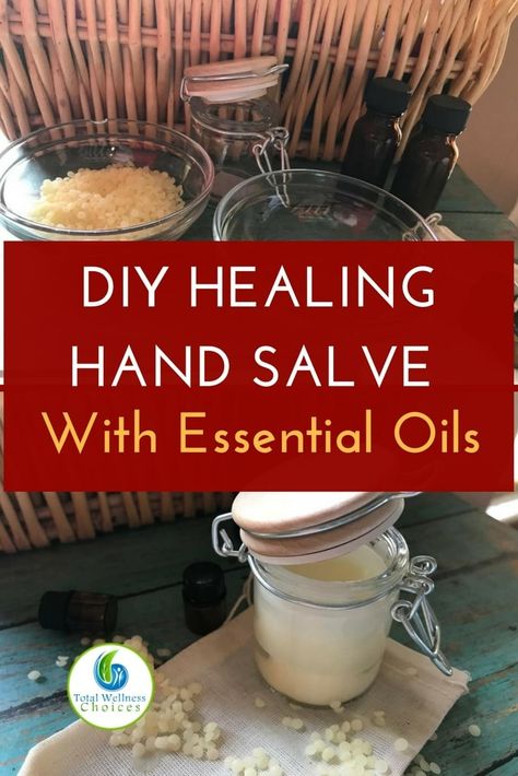 Homemade Hand Cream, Hand Cream Homemade, Healing Salve Recipe, Natural Hand Cream, Salve Recipes, Hand Salve, Lotion Recipe, Healing Salves, Healing Balm