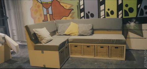 Our Roundup Of The Craziest IKEA Sofa Hacks Kallax Sofa, Ikea Sofa Hack, Ikea Hack Sofa, Sofa Hack, Ikea Karlstad Sofa, Ikea Fans, Karlstad Sofa, Ikea Karlstad, Ikea Kallax Shelf