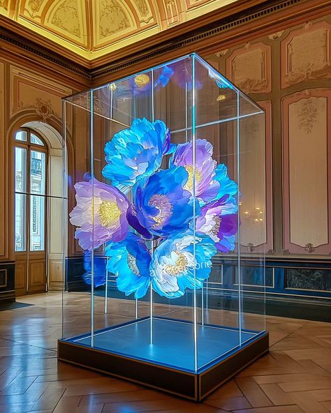 Iridescent flower museum gallery 😍 #flowers #museum #peonies #gallery #iridescent #museumgallery #roccoco #glass #aiart Flower Museum, Lux Body Wash, Iridescent Decor, Art Curation, Favorite Products, Event Design, Body Wash, Orchids, Architecture Design