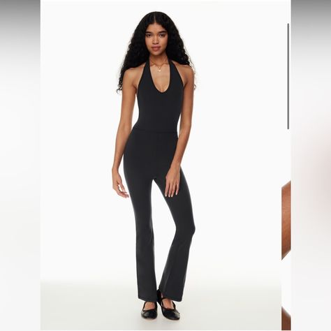 Nwt. Zero Flaws, Never Worn, Brand New! Wilfred Free Look Flare Jumpsuit Black Color #105292 Super Cute Halter Jumpsuit With Sweat Wicking Material And Cute Back! Sold Out Online!! This Is A Flare-Leg Jumpsuit With A Halter Scoop Neckline. It’s Made With Body-Hugging Fabric That’s Sweat-Wicking And Cottony-Soft. Materials & Care Content: 82% Nylon, 18% Elastane Care: Machine Wash Imported Flare Jumpsuit, Aritzia Pants, Halter Jumpsuit, Jumpsuit Black, Black Halter, Scoop Neckline, Free Size, Pant Jumpsuit, Black Color