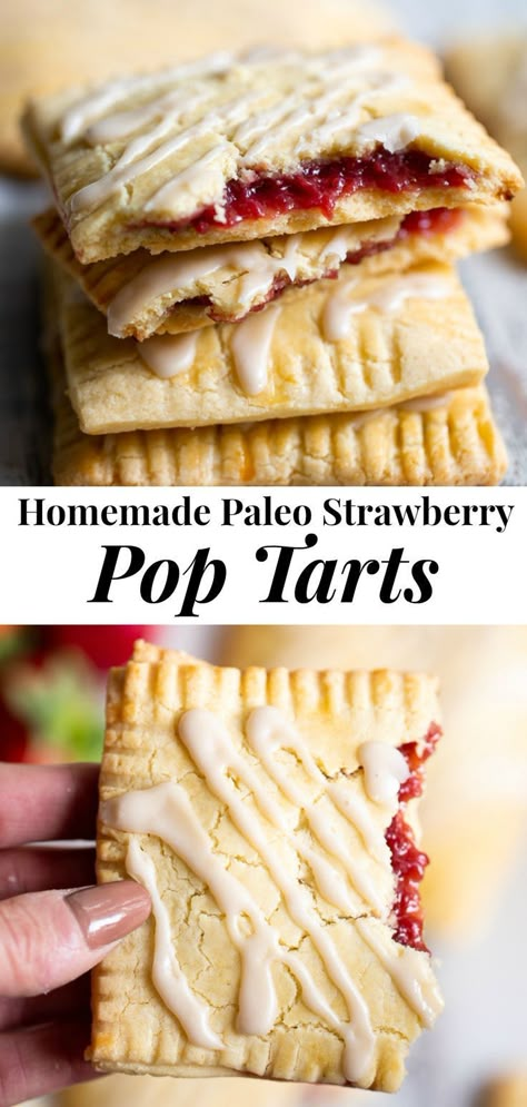 Homemade Pop Tarts, Poptart Recipe, Strawberry Pop Tart, Paleo Recipes Dessert, Paleo Baking, Pop Tart, Paleo Sweets, Low Carb Dessert, Paleo Desserts