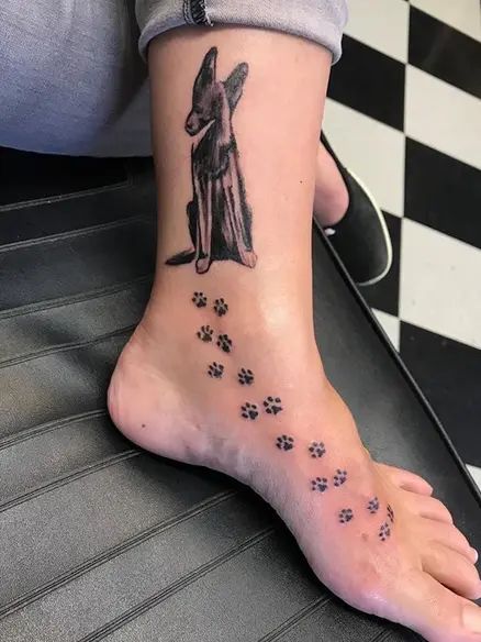 15 Tattoo Design Ideas For German Shepherd Lovers German Shepherd Tattoo Design, Wrist Dog Tattoos For Women, German Shepherd Ears Tattoo, German Shepherd Tattoo Outline, German Shepherd Tattoo Ideas, German Shepherd Tattoos, Gsd Tattoo, German Shepherd Ears, German Shepherd Tattoo