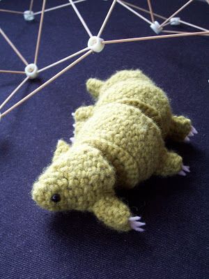 Wunderkammer: Tardigrade pattern Bear Amigurumi, Crochet Monsters, Water Bear, Yarn Needle, Crochet Animals, Fabric Scraps, Single Crochet, Amigurumi Pattern, Crochet Toys