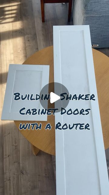 Jessica + Scott | DIY, Renovations & Home Building on Instagram: "Here’s another way to make shaker cabinets doors using a router with tongue and groove bits! Tongue and groove joints are very strong and give a clean, finished look! A new router table is on the list! #shakercabinets #buildingcabinets #cabinetdoors #mudroom #dropzone #jshome #tongueandgroove" Diy Shaker Cabinets Kitchen, Mudroom Dropzone, How To Make Shaker Cabinet Doors, How To Make Cabinet Doors, Diy Kitchen Cabinet Doors, Cabinet Door Router Bits, Diy Shaker Cabinet Doors, Shaker Cabinets Kitchen, Diy Shaker Cabinets