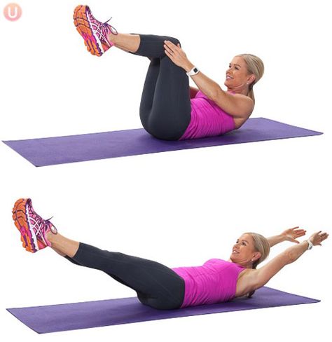 Chris Freytag demonstrates a Double Leg Stretch Double Leg Stretch, Chris Freytag, Pilates Moves, Pilates For Beginners, Belly Fat Burner, Abs Workout For Women, Free Workouts, Burn Belly Fat, Pilates Workout