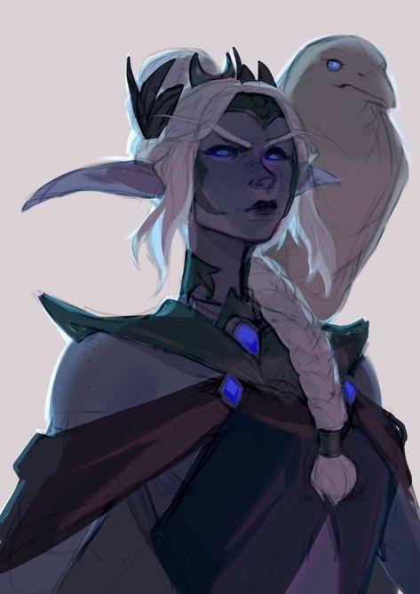 Moonshadow Elf Oc, Dark Elf Character Design, Drow Character Design, Night Elf Art, Dnd Elf Character Design, Elf Concept Art, Elf Character Art, Elf Character Design, Dragon Elf