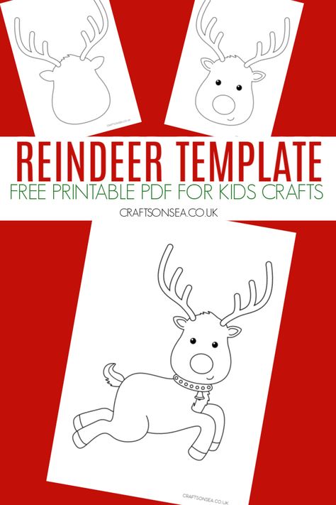 Build A Reindeer Printable, Reindeer Head Template Free Printable, Reindeer Face Template Free Printable, Reindeer Coloring Pages Free Printable, Reindeer Template Free Printable, Reindeer Crafts For Kids, Free Printable Reindeer, Reindeer Coloring Pages, Reindeer Outline