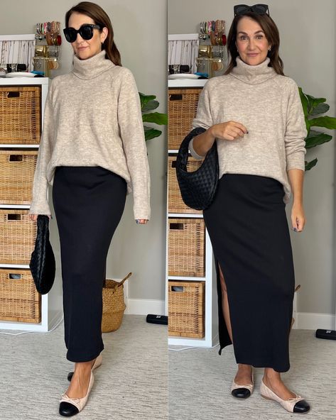 Knit Maxi Skirt Outfit, Casual Chic Fall Outfits, Casual Chic Fall, 2023 Outfit Ideas, Smart Casual Work Outfit Women, Smart Casual Work Outfit, Casual Work Outfits Women, Maxi Skirt Outfits, Amazon Dresses