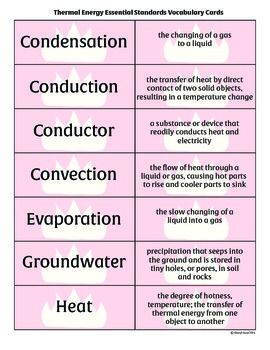 Energy Worksheets, Thermal Energy Transfer, Ngss Middle School, Teaching Sound, Close Reading Strategies, Science Stations, Interactive Science Notebook, Heat Energy, Thermal Energy