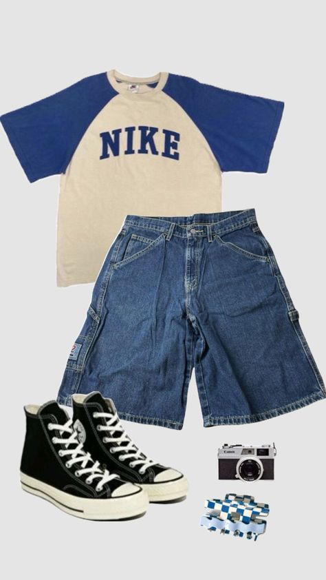 Silly Clothes, Downtown Outfits, Outfit Inspo Casual, Nike Shirt, Nike Vintage, Mode Ootd, روتين العناية بالبشرة, Swaggy Outfits, Style Streetwear