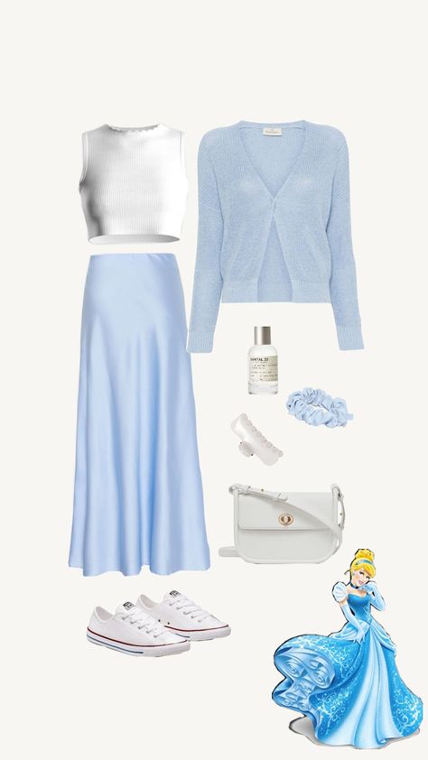 #princess #fashion #fashioninspo #clothes #ootd #inspo #cinderella Cinderella Outfit Ideas Casual, Disney Princess Casual Outfits, Cinderella Aesthetic Outfit, Modern Cinderella Outfit, Cinderella Inspired Outfit, Princess Aesthetic Outfits, Cinderella Outfit, Cinderella Aesthetic, Modern Cinderella