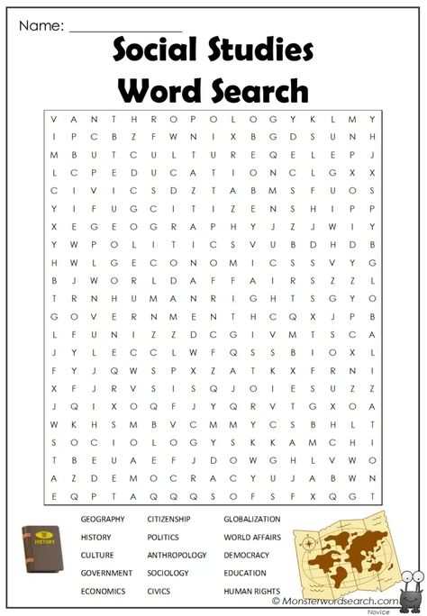 Social Studies Word Search Social Studies Worksheets Middle School, History Worksheets For Middle School, 2nd Grade Social Studies Worksheets, 6th Grade Social Studies Worksheets, History Word Search, Social Studies Printables, Social Studies Games, 7th Grade Social Studies, 6th Grade Worksheets