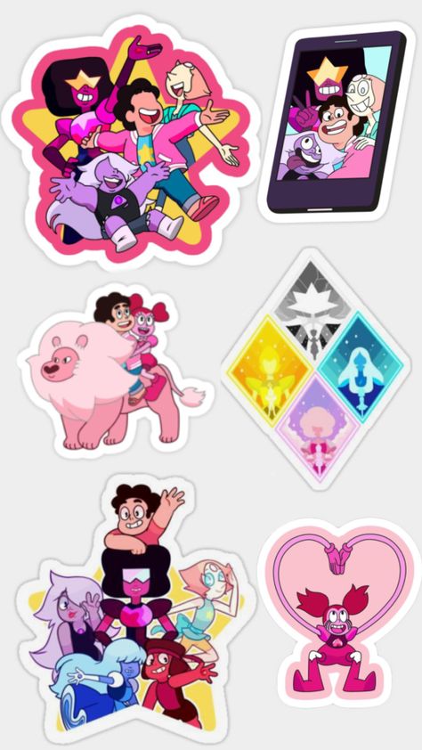 Steven Universe Stickers Printable, Steven Universe Stickers, Steven Uni, Cute Poster, Bookmarks Handmade, Journal Stickers, Printable Stickers, Steven Universe, Cake Toppers