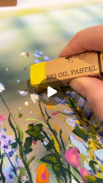 Sarah Bidner on Instagram: "Love using these Big Oil Pastels by @kawachi_artsuppliesshop This background is done on @winsorandnewton hot pressed watercolour paper with acrylic paint and the foreground is done with oil pastels and some colouring pencils 🥰🥰 it’s so fun using multiple mediums to put together a painting.   Use promo code MOTHERSDAY on my website or Etsy shop for %20 off prints AND originals!!  . . . @kawachi_artsuppliesshop  #pastels #oilpastel #softpastel #pastelartist #pastelart #acrylicpainting #watercolors  #colouringpencils  . Garden of Dreamers (sold🔴) 10”x14” acrylic and oil pastels on paper . . . . @kawachi_artsuppliesshop  #pastels #oilpastel #softpastel #pastelartist #pastelart #acrylicpainting #watercolors #artsy" Oil Pastel Colours, Sennelier Oil Pastels, Colouring Pencils, Oil Pastel Art, Oil Pastels, Watercolour Paper, Pastel Art, Oil Pastel, Soft Pastel